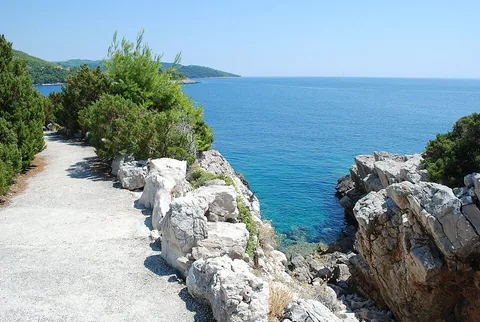 Korčula coastline near Prigradica, Croatia