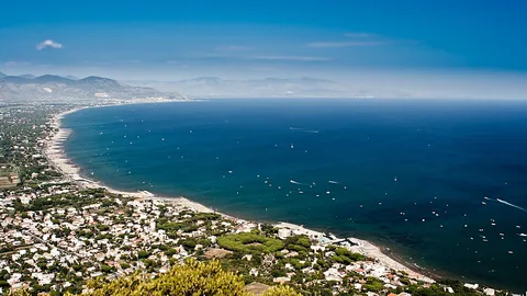 View of San Felice Circeo, Italy