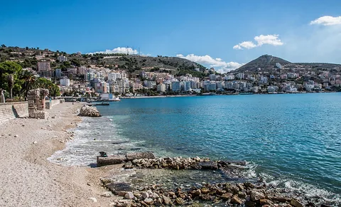 View of Saranda, Albania