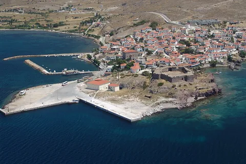 View of Sigri, Greece