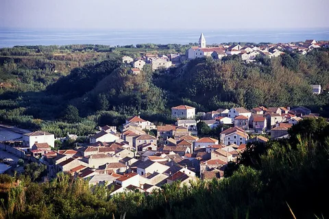 View of Susak, Croatia