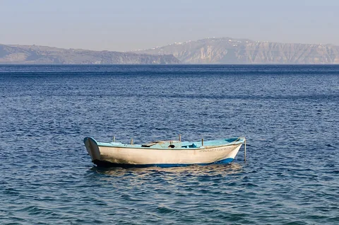 View of Thirasia, Greece