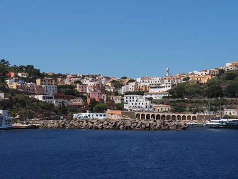 View of Ustica Cala Cimitero, Italy
