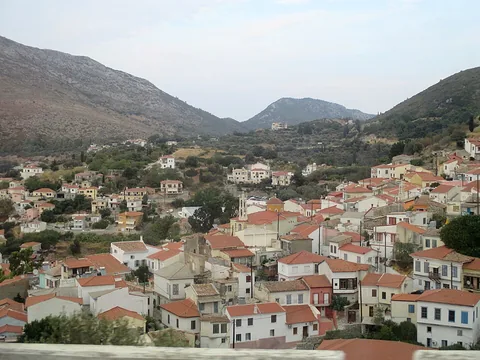 View of Vathi, Greece