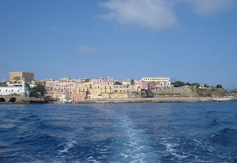 View of Ventotene, Italy